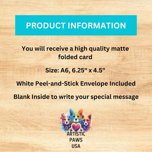 Whimsical German Shepherd Notecards with Peel and Stick Envelopes - Picture 5 of 10